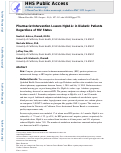 Cover page: Pharmacist intervention lowers HgbA1c in diabetic patients regardless of HIV status