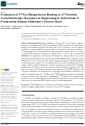 Cover page: Evaluation of [125I]α-Bungarotoxin Binding to α7 Nicotinic Acetylcholinergic Receptors in Hippocampus–Subiculum of Postmortem Human Alzheimer’s Disease Brain