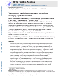 Cover page: Transcriptomic Insight Into the Polygenic Mechanisms Underlying Psychiatric Disorders